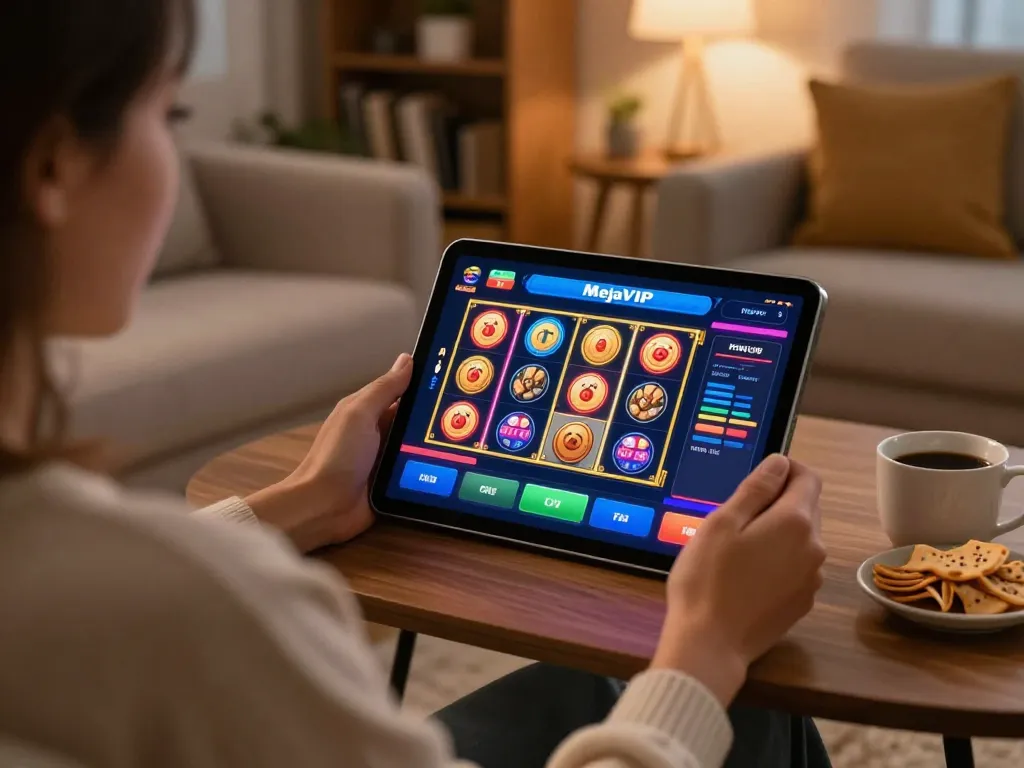 Menyenangkan bermain game online di https://keluaranmejavip.it.com dengan tablet sambil bersantai di rumah.