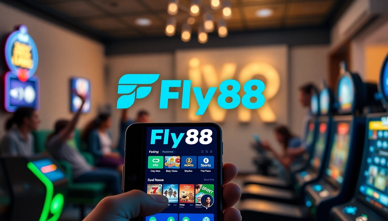 Fly88 online betting platform showcasing vibrant game interface and user-friendly design.