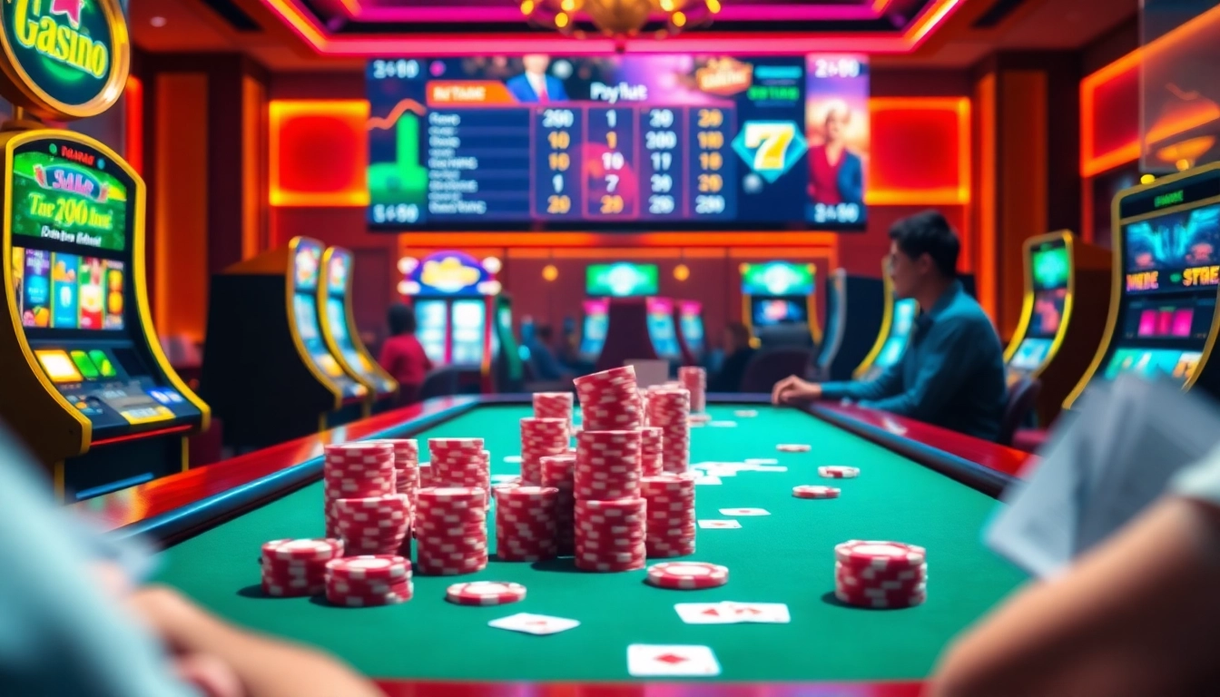 Players enjoying an exciting game at 789win2.us.com, featuring vibrant casino elements and rich colors.