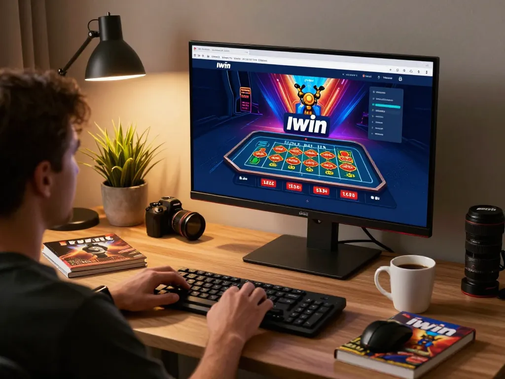 Iwin player engaging with online casino interface during dynamic betting session