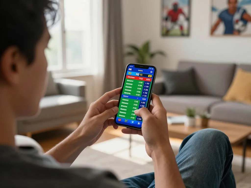 Place strategic bets on sports events with LGOGOAL in a cozy home setting