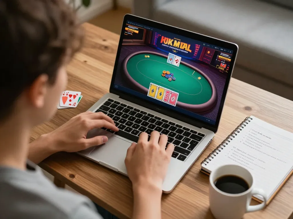 Experience gaming at HARGATOTO with intense online poker action.