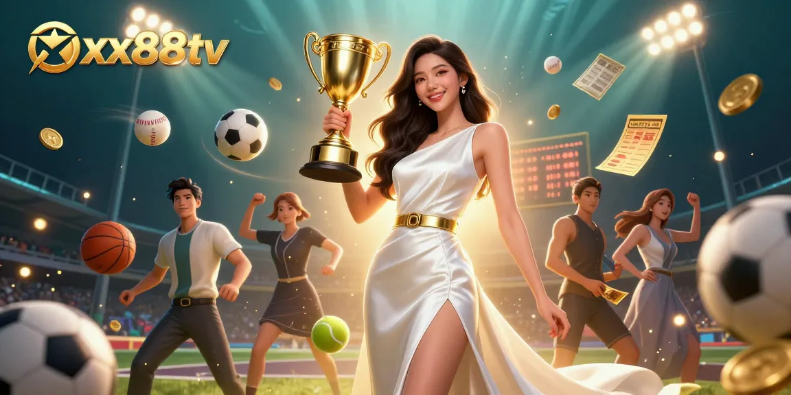 Engage with exhilarating betting experiences at xx88tv featuring a beautiful Asian woman celebrating her victory.