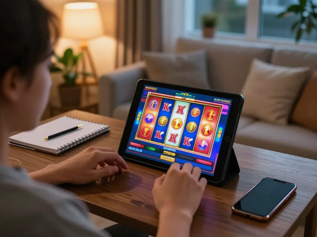 Enjoying an engaging slot game at Trang chủ Win678, showcasing the excitement of online gambling.