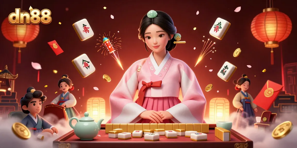 Win big at dn88 with interactive slots amid vibrant casino scenes and festive elements.