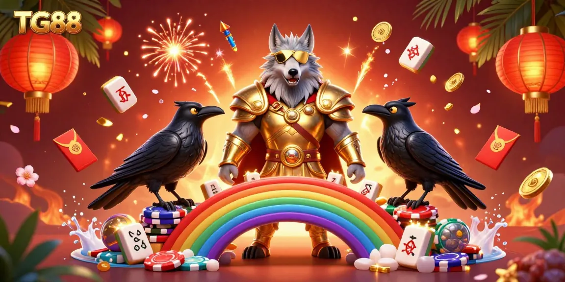 Engage in thrilling gameplay at TG88 with vibrant 3D illustration showcasing casino dynamics.