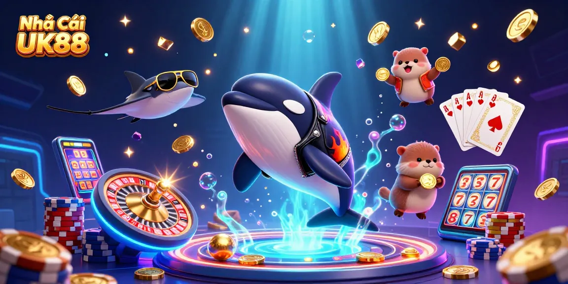 Engage with Nhà Cái UK88 by joining a vibrant casino adventure featuring dynamic characters and game elements.