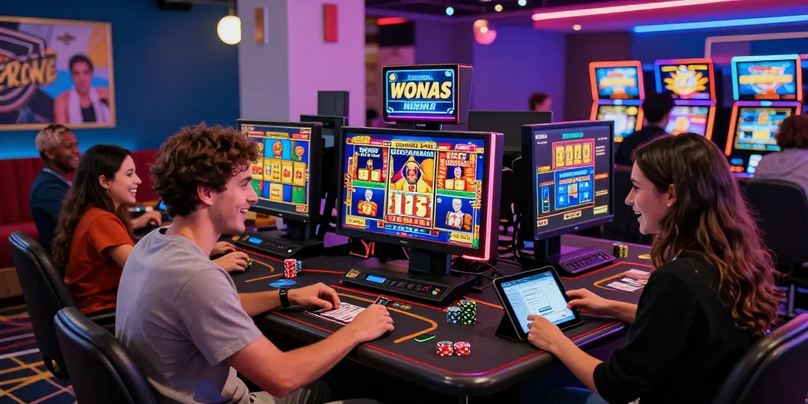Engaging scene of diverse players at credit card casinos featured on https://scoarch.org.uk, showcasing vibrant gaming atmosphere and excitement.