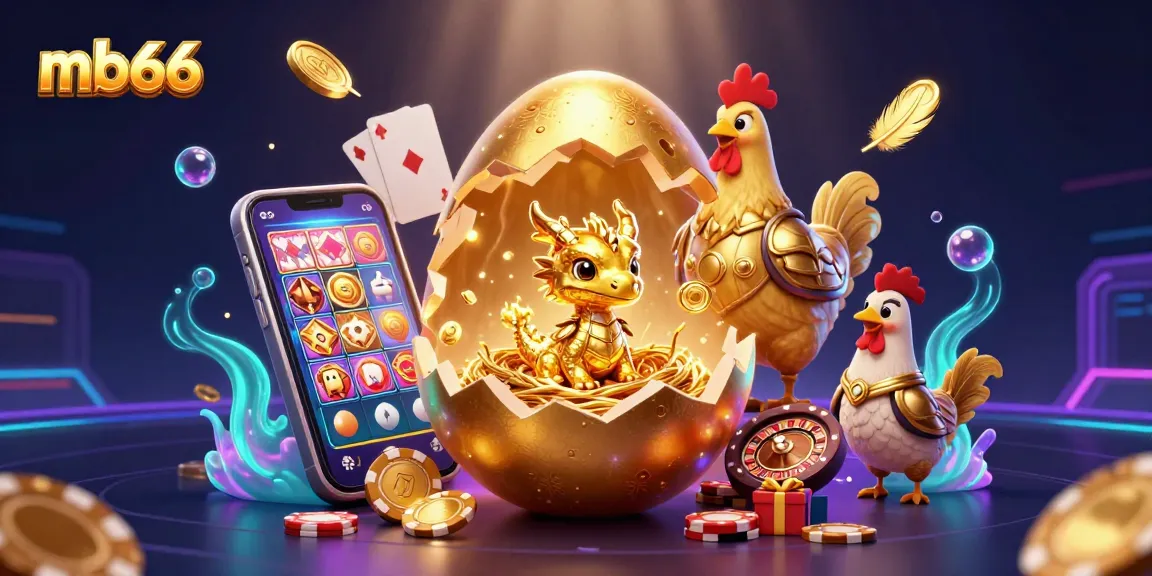 Experience exciting gameplay with mb66, featuring a golden dragon and vibrant casino elements in a dynamic scene.