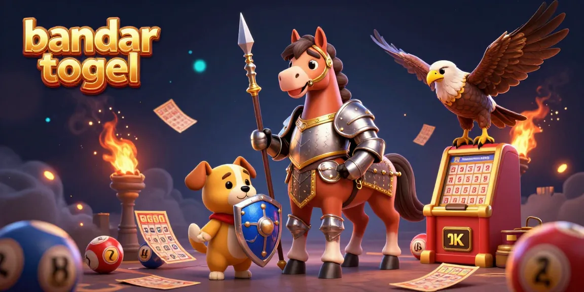 Engage with band togel in an exciting lottery-themed 3D illustration showcasing dynamic gameplay elements.