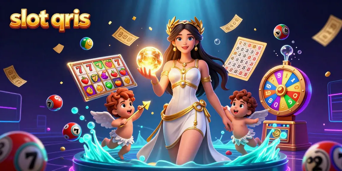 Engage in the thrilling world of slot qris with enchanting imagery showcasing vibrant reels and game elements.
