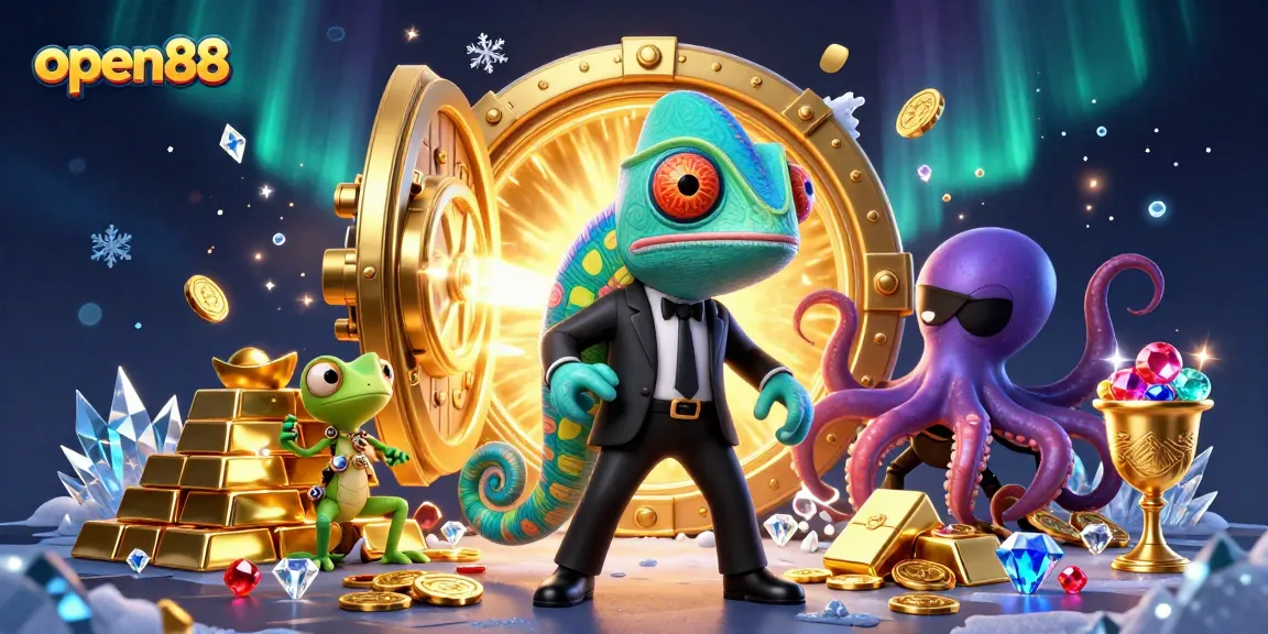 Experience thrilling wins at open88 with colorful gaming characters and dazzling treasures.