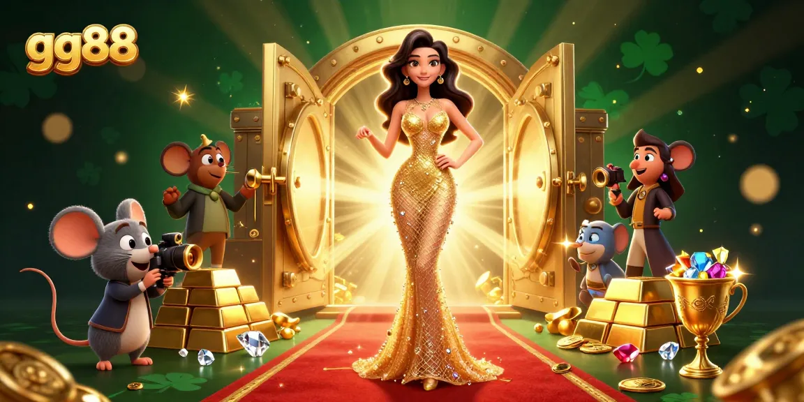 Explore the exciting world of gg88 with dazzling casino elements and vibrant 3D illustration