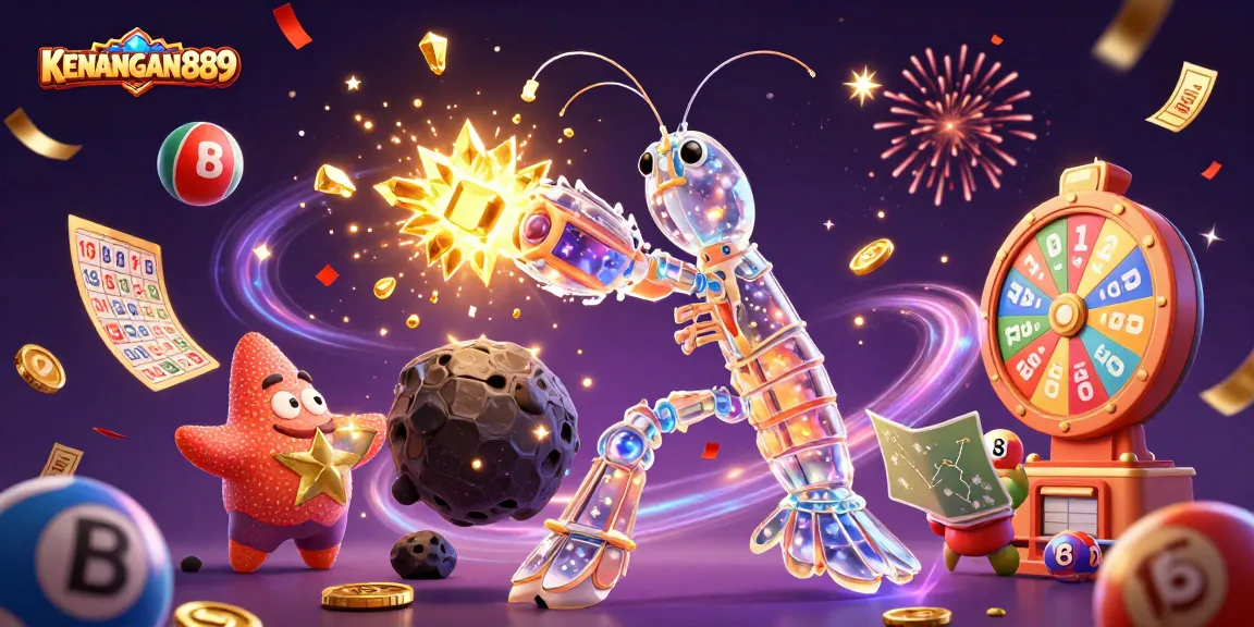 Experience exciting wins with KENANGAN889 illustrated by a galactic samurai in action.