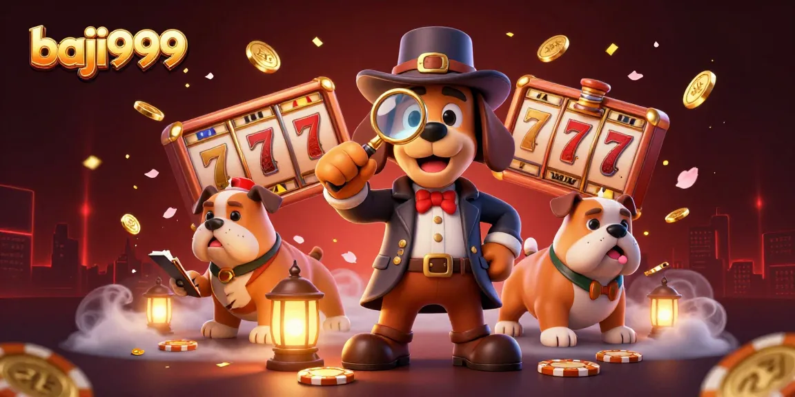 Play games at baji999 with illustrated characters discovering treasures in a vibrant casino setting.