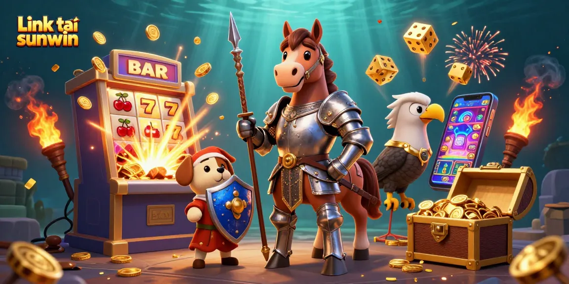 Experience Link tải sunwin with a dynamic 3D casino scene, showcasing vibrant gaming activities.