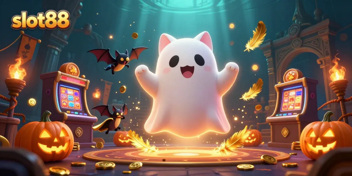 Memenangkan permainan slot88 dengan karakter unik di kasino berhantu yang penuh keberuntungan.