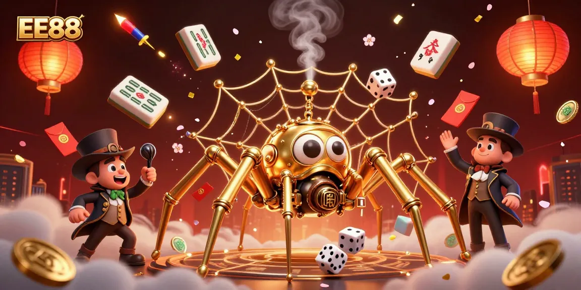 Engage with EE88's thrilling gaming experience through this vibrant casino scene showcasing dynamic gameplay.