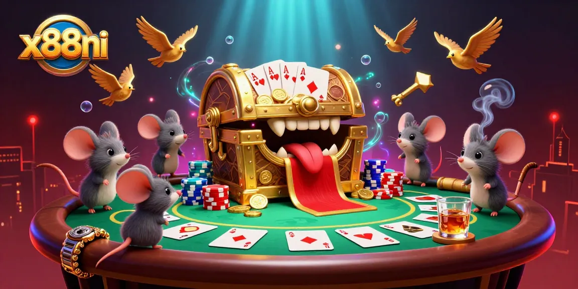 Engage with the thrilling world of x88ni as adventurer mice are lured by golden treasures and dazzling poker elements.
