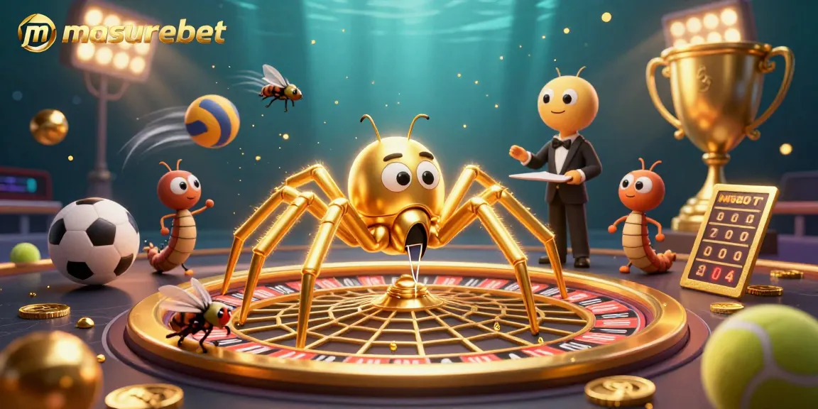 Experience the thrill of masurebet with dynamic betting action in a golden roulette-themed scene.